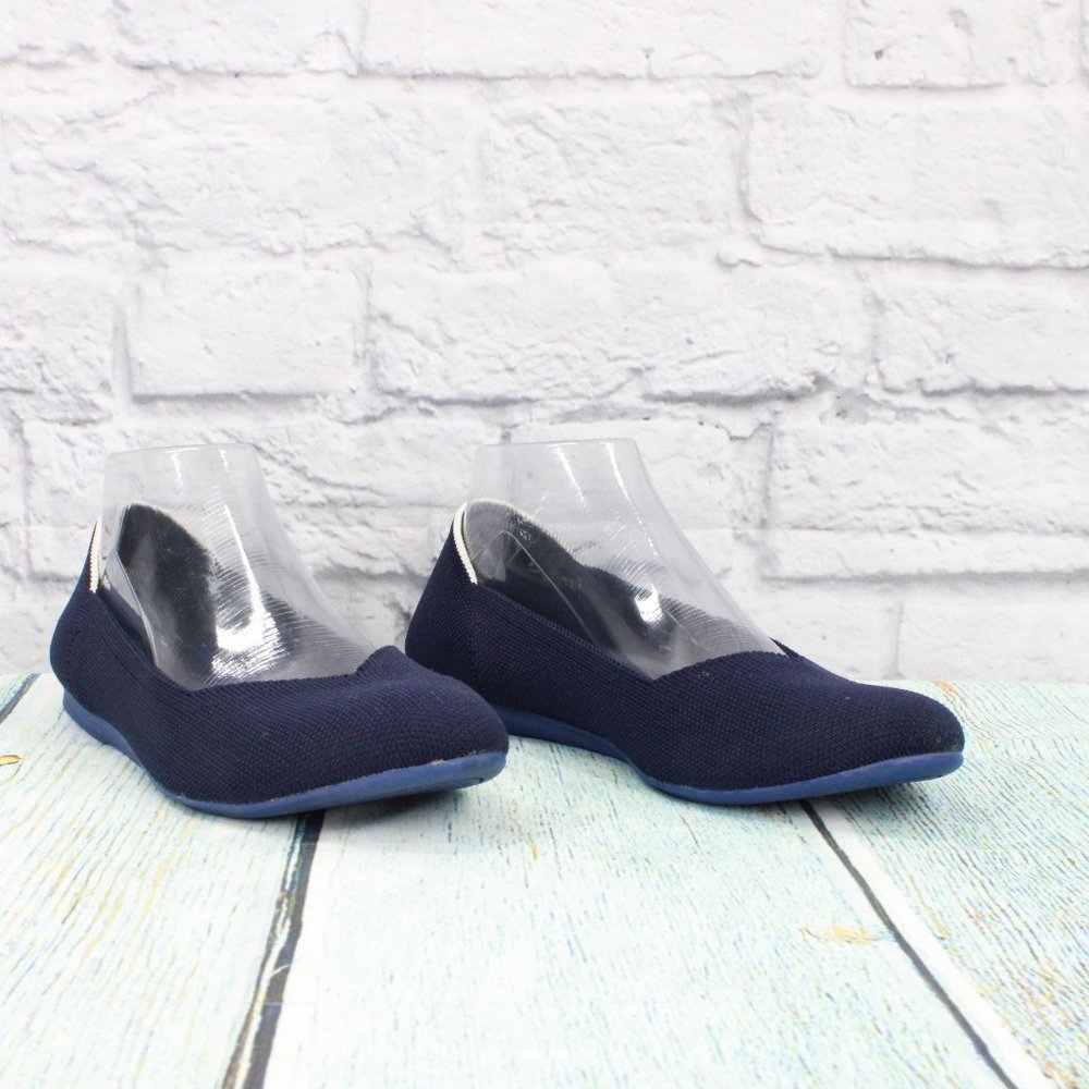 Rothy's Blue Nylon Slip On Casual Flat Loafer Shoes Size 9.5 Wide - Picture 3 of 9
